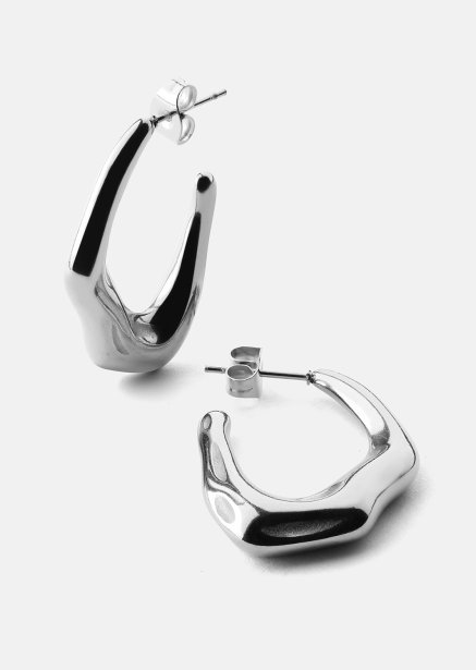 Oorbel Bold Drops - Verzilverd