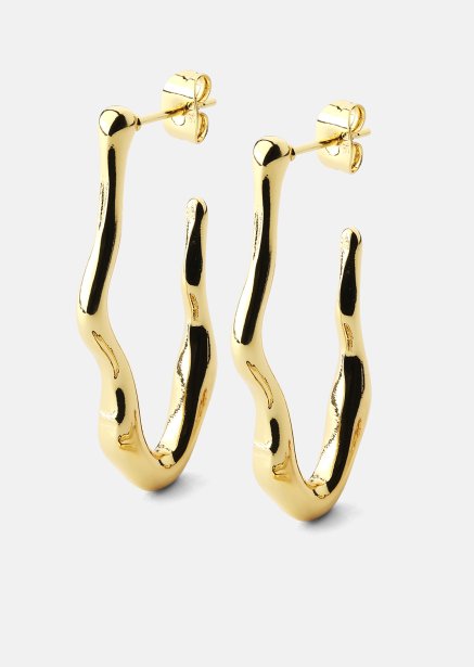 Oorbel Waves - 18k Verguld