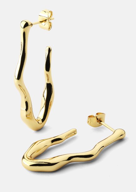 Oorbel Waves - 18k Verguld