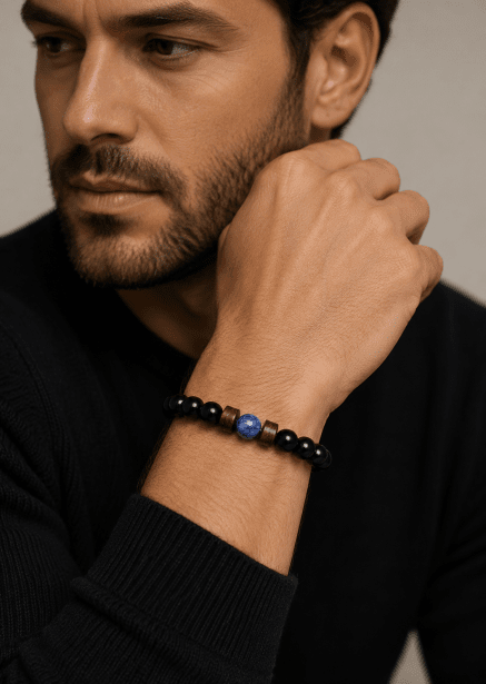 Kralenarmband Obsidian Forge