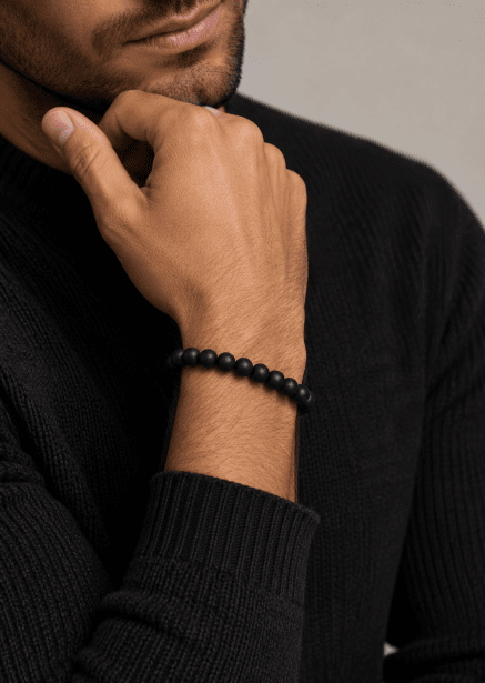 Kralenarmband Obsidian Whisper