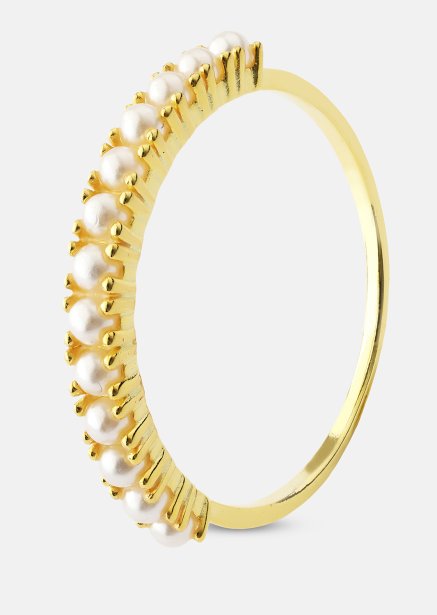 Golden Pearl Serenity Ring - 18k Verguld