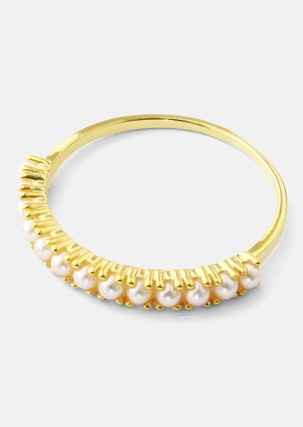 Golden Pearl Serenity Ring - 18k Verguld