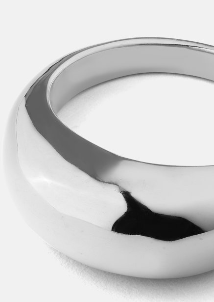 Golden Bold Ring - Verzilverd