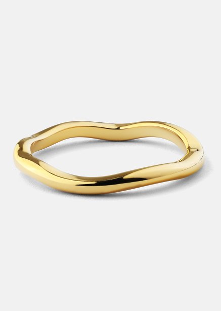 Ring Wave Gold - Verguld met 18k goud