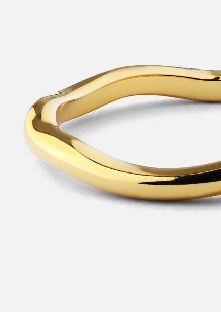 Ring Wave Gold - Verguld met 18k goud