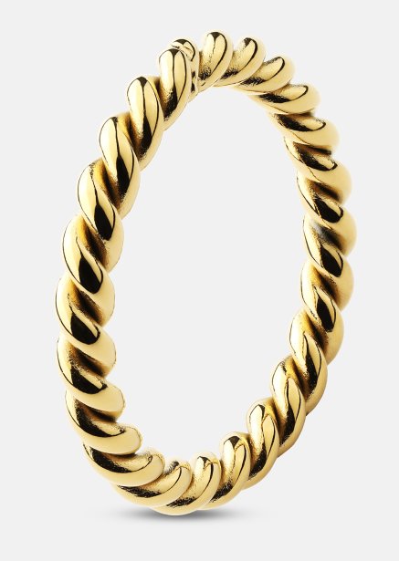 Ring Golden Twist- Verguld met 18k goud