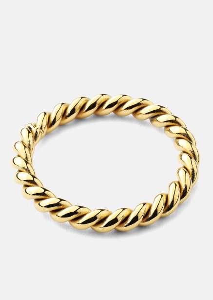 Ring Golden Twist- Verguld met 18k goud