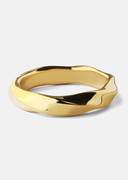 Ring Swirl - Verguld met 18k goud