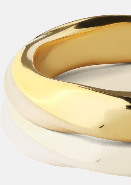 Ring Swirl - Verguld met 18k goud