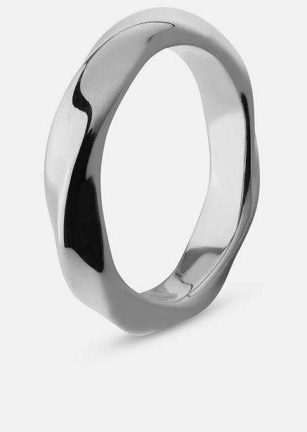 Ring Swirl - Verzilverd