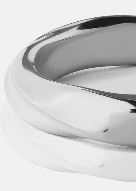 Ring Swirl - Verzilverd