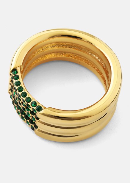 Ring Green Lumière - Verguld met 18k goud