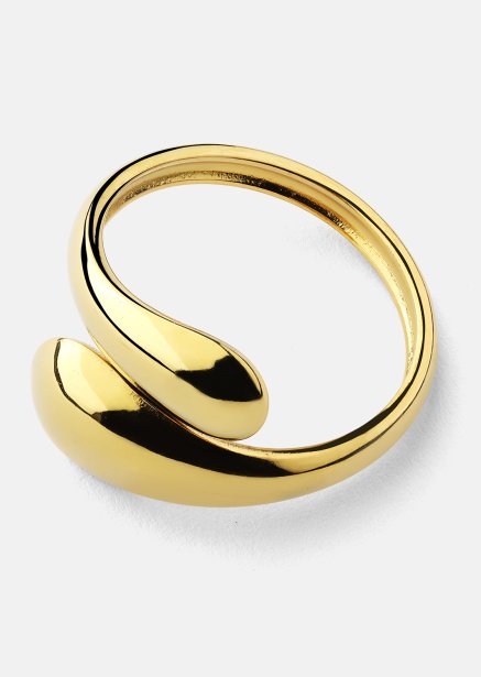 Ring Bold Drops - Verguld met 18k goud