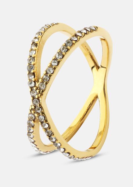 Ring Sparkle X - Verguld met 18k goud