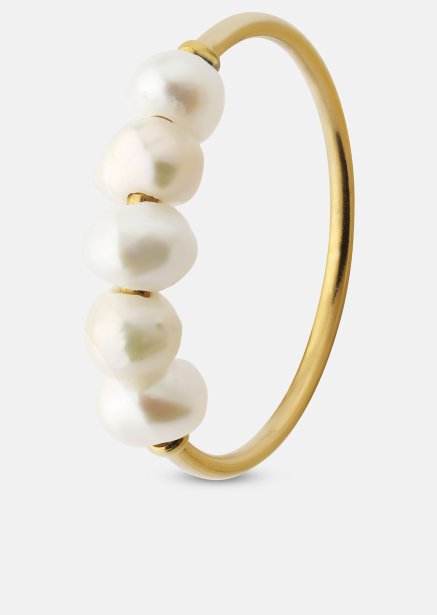 Ring Perla - Verguld met 18k goud