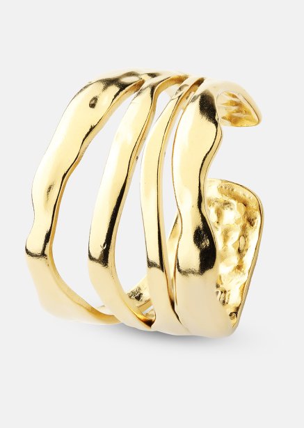 Ring Wave - 18k Verguld