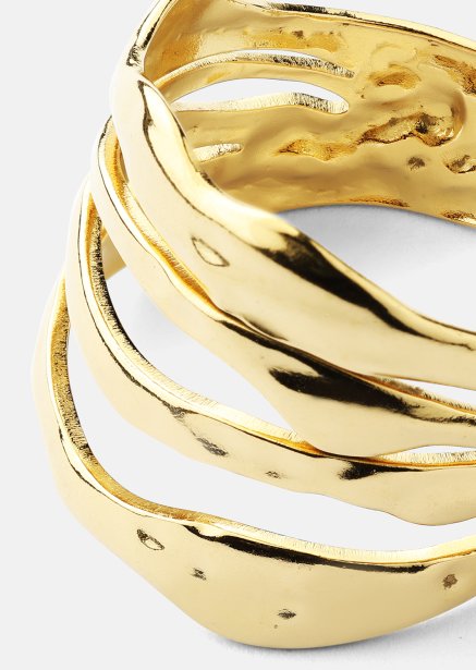 Ring Wave - 18k Verguld