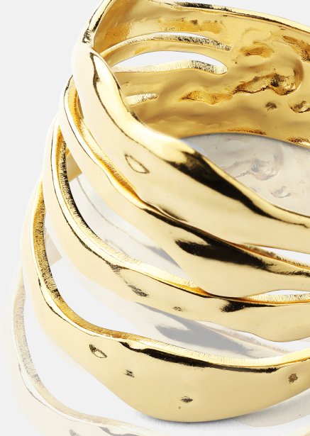 Ring Wave - 18k Verguld