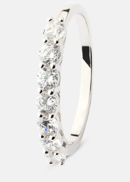 Ring Link Eternal - Verzilverd