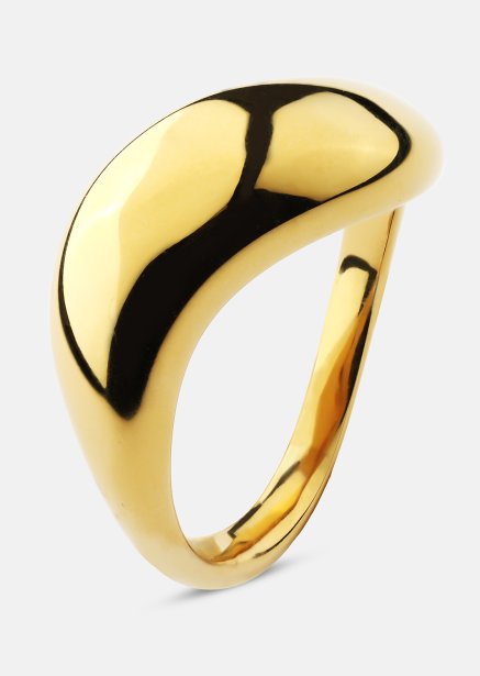Ring Soft Curve - 18k Verguld
