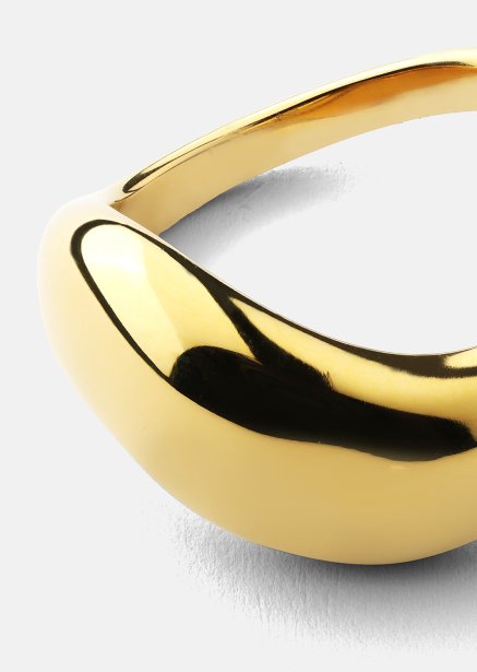 Ring Soft Curve - 18k Verguld