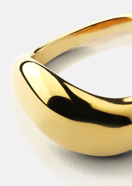 Ring Soft Curve - 18k Verguld