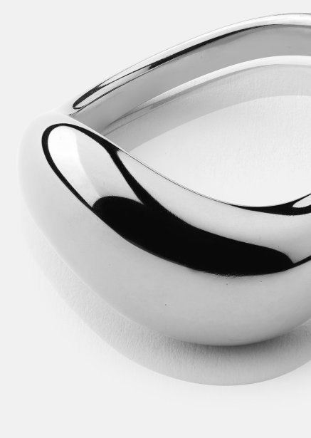 Ring Soft Curve - Verzilverd