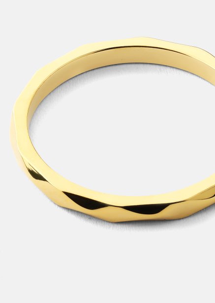 Ring Facet Gleam - 18k Verguld