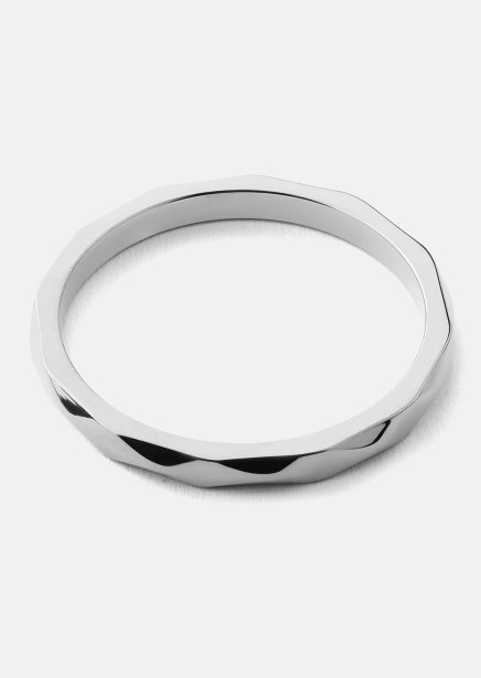 Ring Facet Gleam - Verzilverd