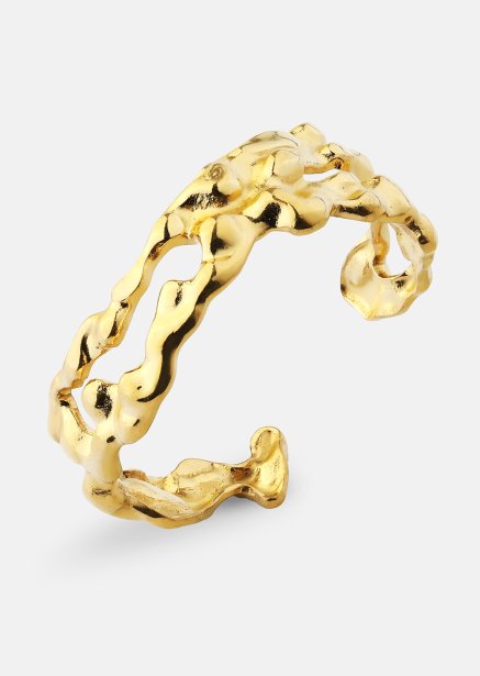 Ring Molten Wave - 18k Verguld