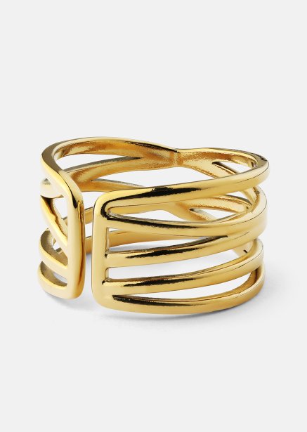 Ring Golden Maze - 18k Verguld