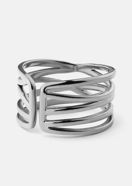 Ring Silver Maze - Verzilverd