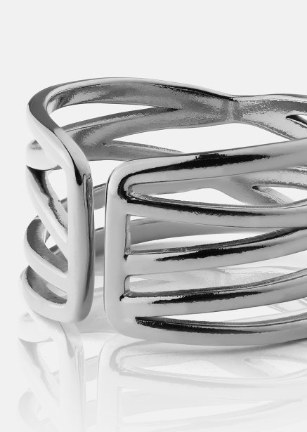 Ring Silver Maze - Verzilverd