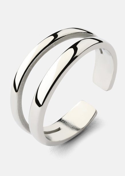 Apertura Ring - Verzilverd