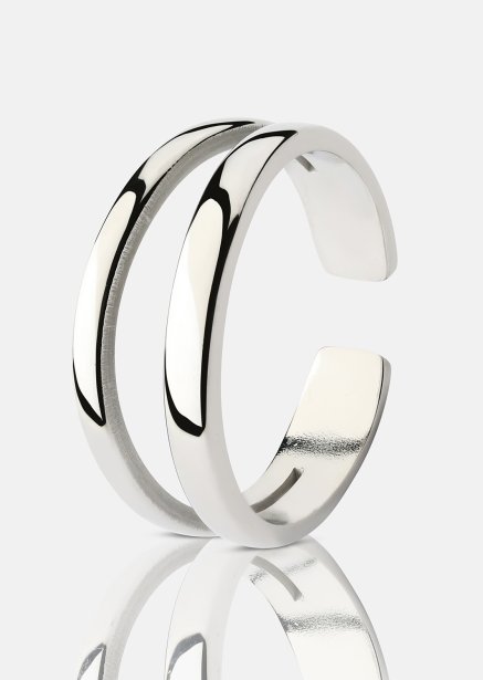 Apertura Ring - Verzilverd
