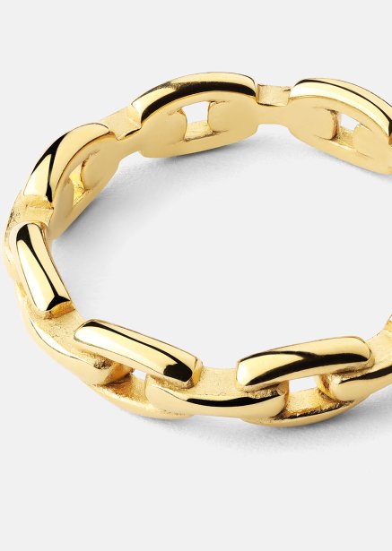 Ring Bold Chain - 18K Verguld