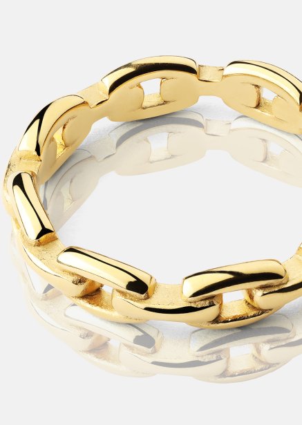 Ring Bold Chain - 18K Verguld