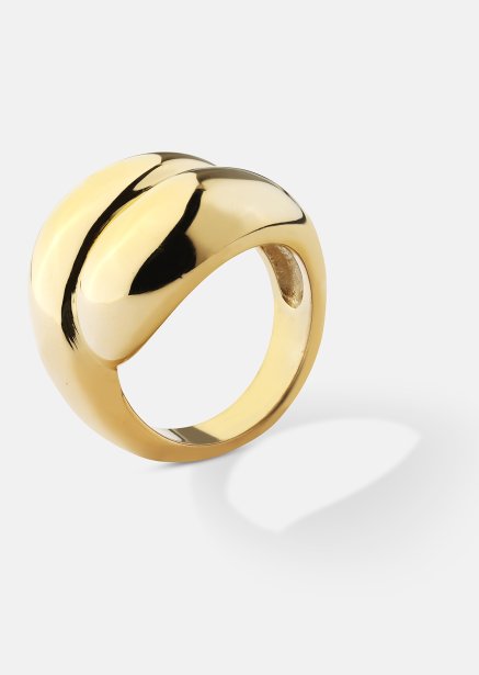 Ring Bold Flow - 18k Verguld