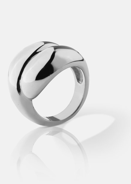 Ring Bold Flow - 18k Verzilverd