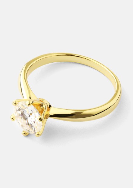 Ring Solitaire - 18K Verguld