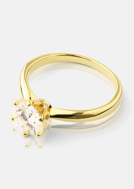 Ring Solitaire - 18K Verguld