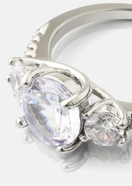 Ring Trinity - Verzilverd