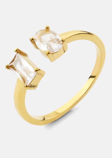 Ring Duo Cut - 18k Verguld