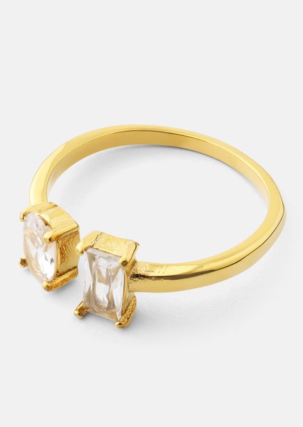 Ring Duo Cut - 18k Verguld