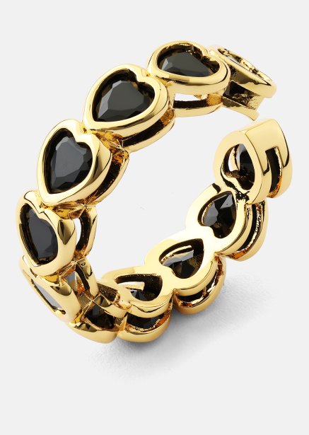 Ring Eternal Night Heart - 18k Verguld
