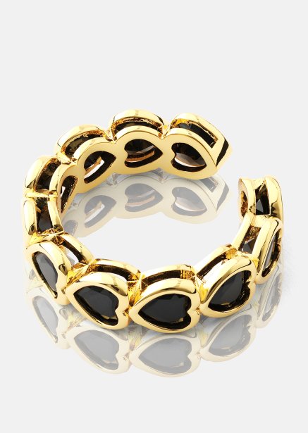 Ring Eternal Night Heart - 18k Verguld