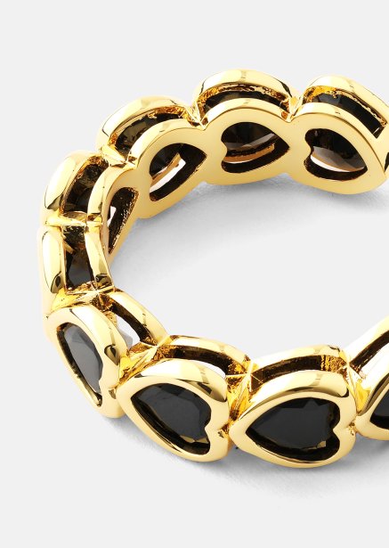 Ring Eternal Night Heart - 18k Verguld