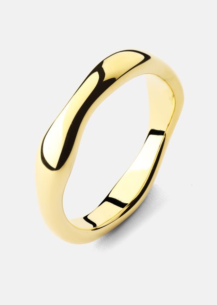 Ring Flow Ring Thin - 18k Verguld