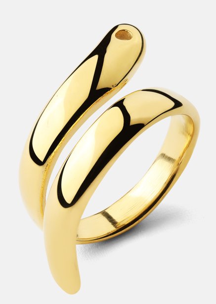 Ring Wave - 18k Verguld